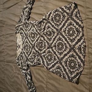 H&M Black Patterned Dress